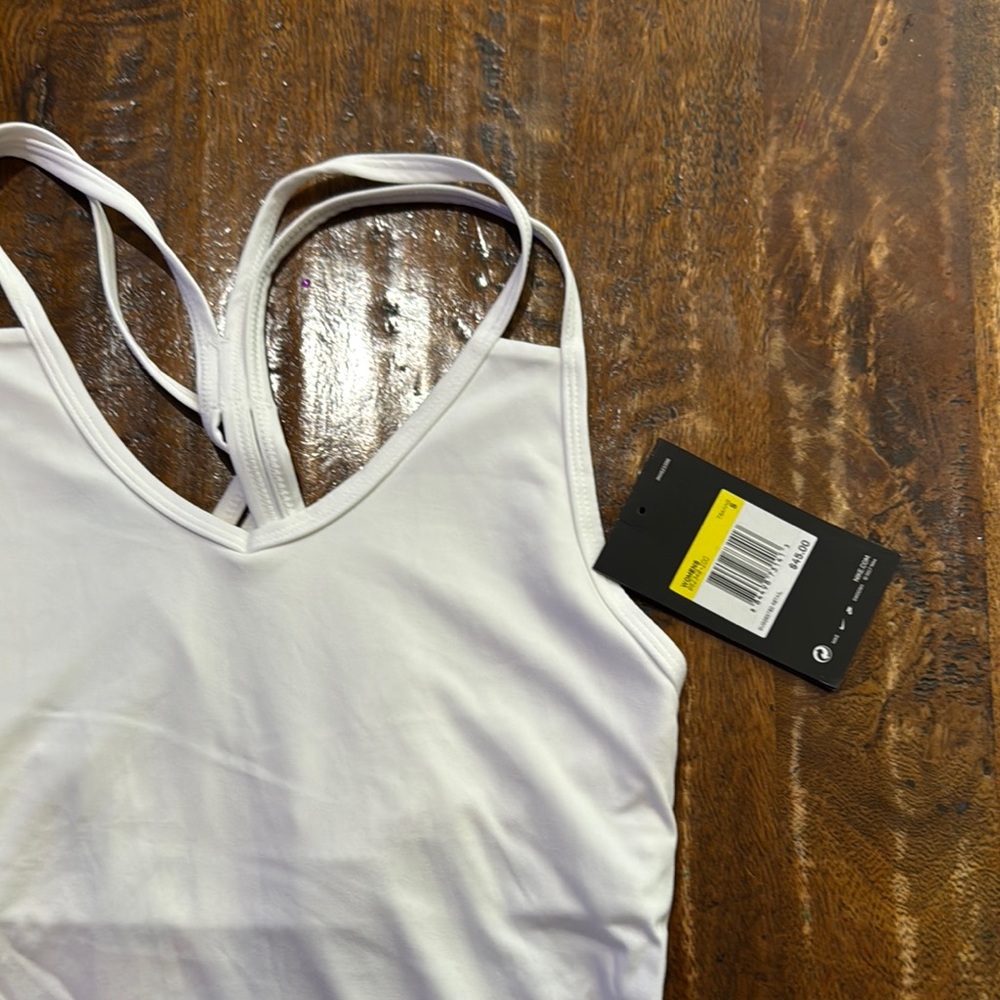 Nike White Strappy Dry Fit Tank Top - Picture 3 of 5